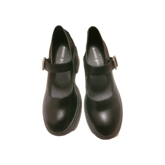 Madden Girl Black Mary Jane Platform Chunky Block Heel Whimsigoth Y2K - Picture 4 of 11